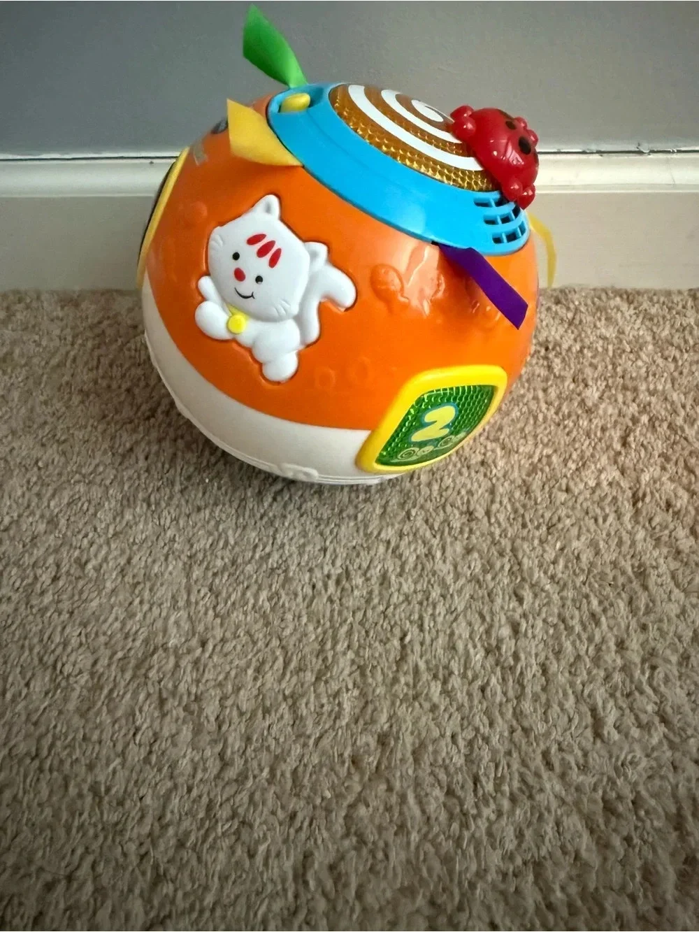 VTech Move & Crawl Ball - Orange Interactive Learning Toy